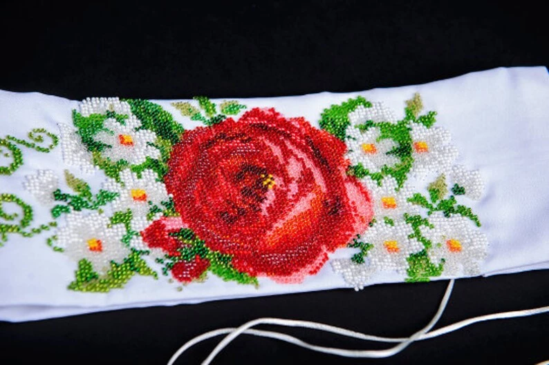 Beaded Belt Floral